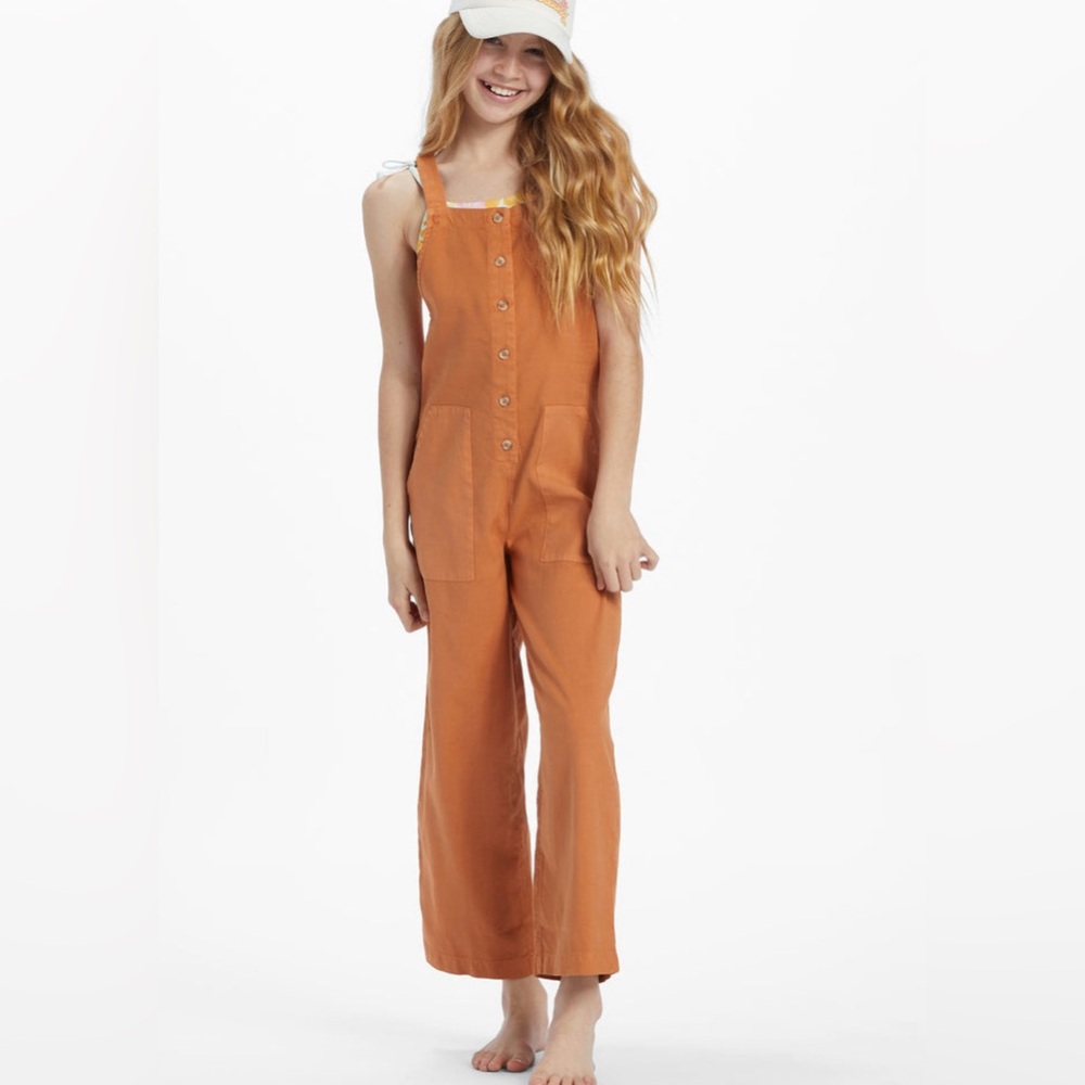Billabong Kids Orange Jumpsuit overalls